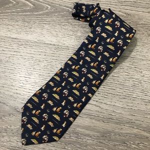 Salvatore Ferragamo Dog Print Tie
